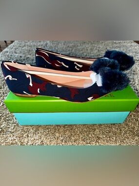 Kate Spade Elen Multi Navy Flats size 7